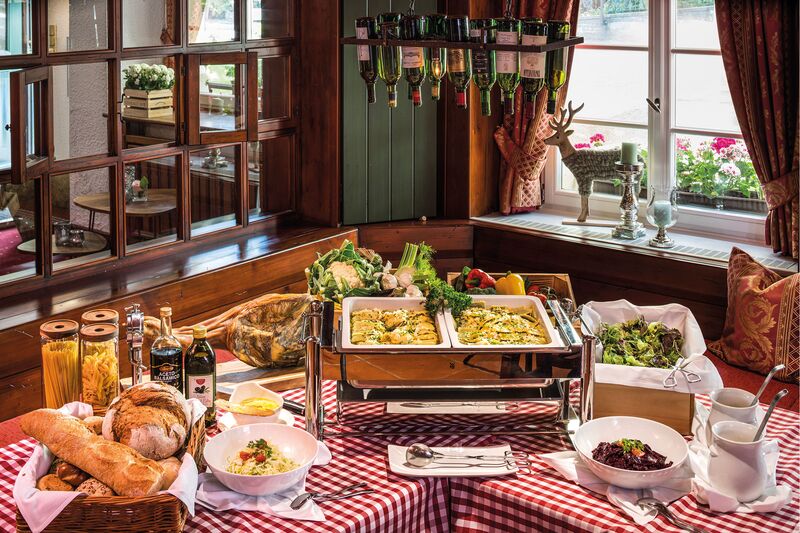 Snack-Buffet zur Mittagszeit